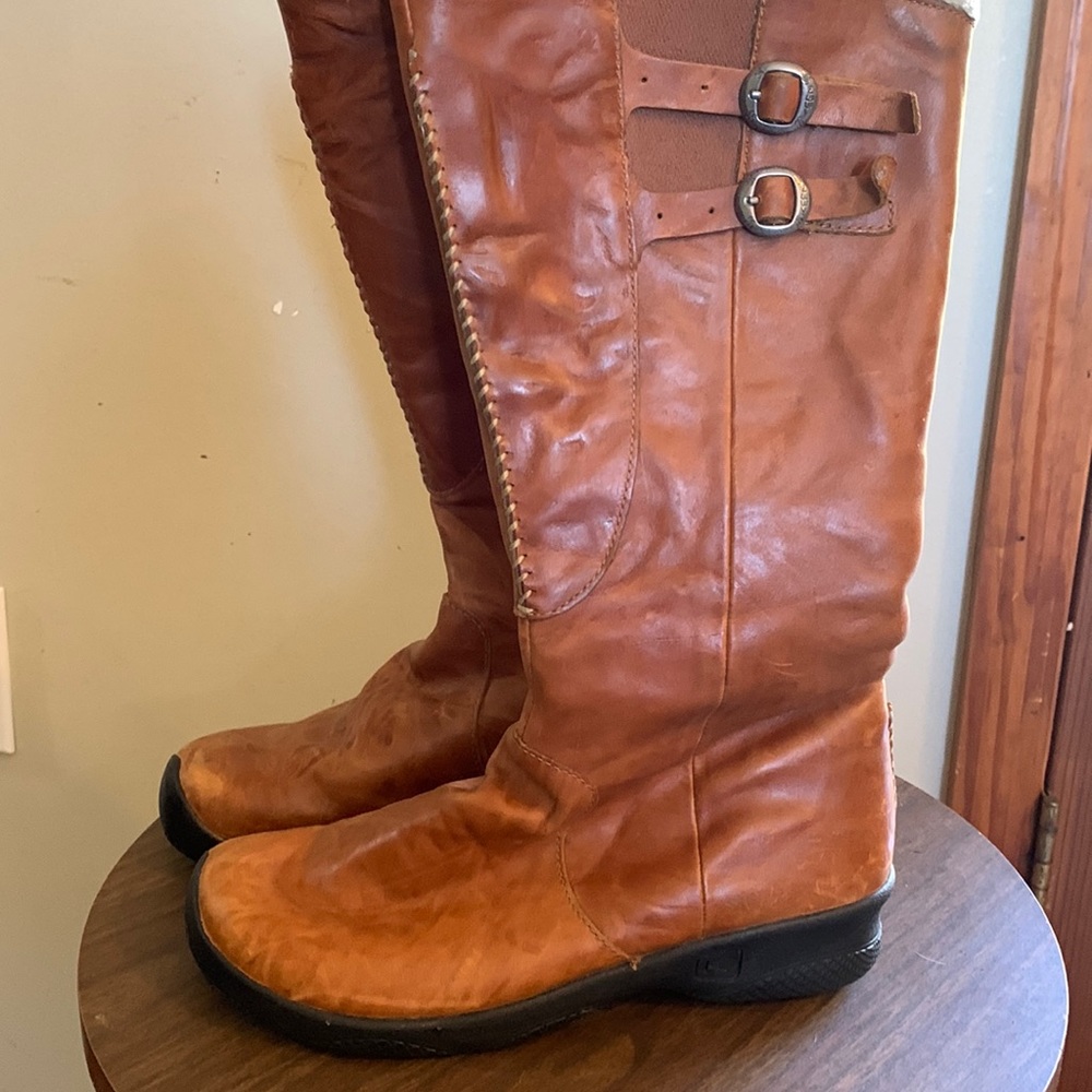 Keen leather boots.
